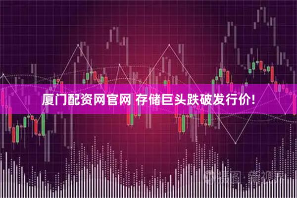 厦门配资网官网 存储巨头跌破发行价!